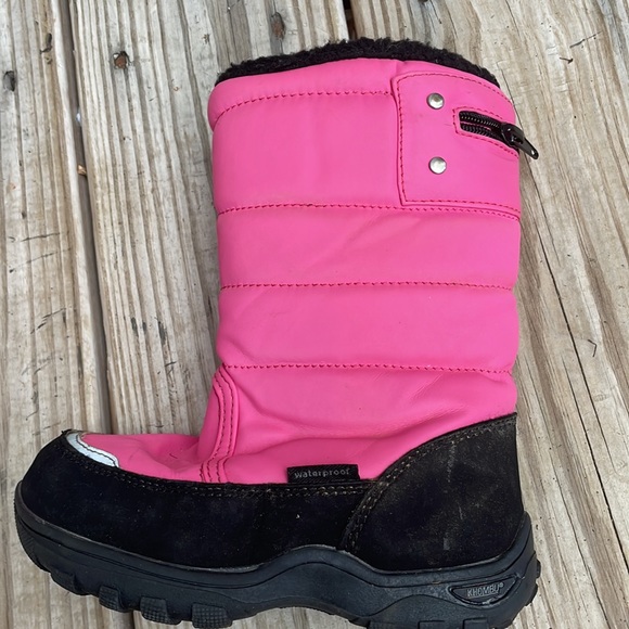 Khombu Toddler Waterproof PINK/BLACK "Snow Walker" Boots Size 11M - Picture 2 of 16